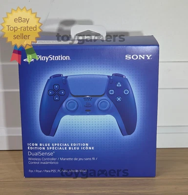Sony PS5 Icon Blue Special Edition DualSense Controller | Brand New - Image 1 of 4