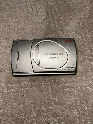 Olympus D-520 ZOOM 2.0 Megapixel Digital Camera Gray Tested, Working Condition - Image 1 of 3