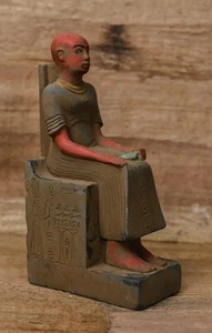 Rare Pharaonic statue of King Imhotep : Authentic Ancient Egyptian Artifact BC - Picture 1 of 8