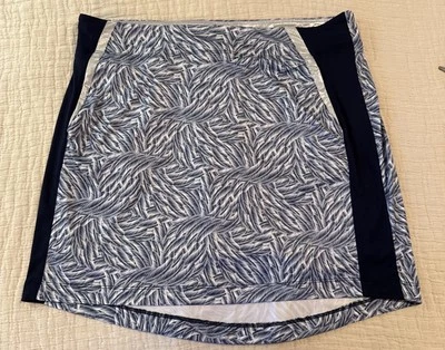 Mujer Greg Norman Talla XL Skort Atlético Azul Plateado Ocio Cómodo Foto 1 de 4