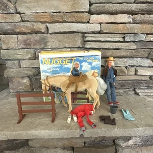 VTG Nugget The Golden Palomino with Dusty the Fashion Action Doll by Kenner 1975 - Picture 1 of 10
