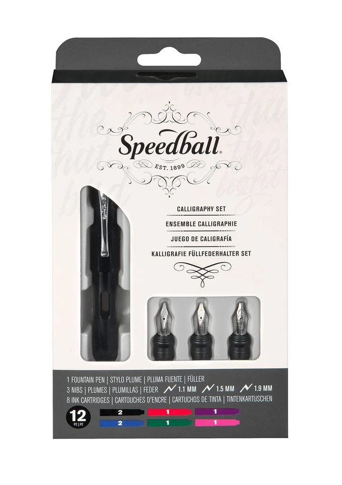 002903 Speedball S2903 Calligraphy Fountain Pen Set