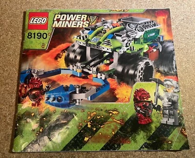 LEGO Power Miners #8190 Claw Cather Instruction Manual Booklet Only No Bricks - Image 1 of 2