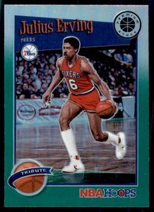 2019-20 Hoops Premium Stock Prizms Green Julius Erving #293