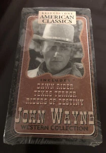 John Wayne VHS Dawn Rider Texas Terror Bridgestone American Western New - Picture 1 of 3