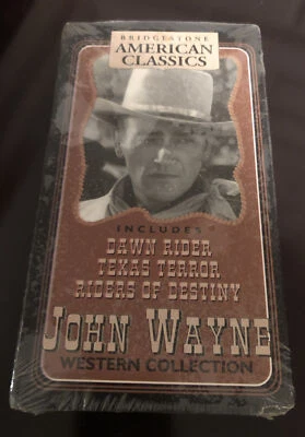John Wayne VHS Dawn Rider Texas Terror Bridgestone American Western New  - Image 1 of 3