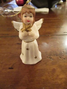Porcelain Vintage Holiday Bell Angel - Picture 1 of 3
