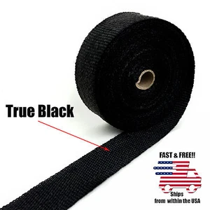 Cabezal colector de calor turbo de escape de tubo negro 2"x 50 ft rollo muy alta temperatura - Imagen 1 de 2