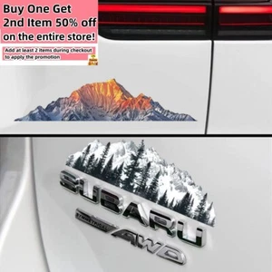 Mountain Ridge View Scene Decal Auto Car Truck Camper Van Window Vinyl Sticker - Picture 1 of 9