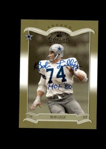 Bob Lilly 2003 Donruss Classics Timeless Tributes authentic autographed card
