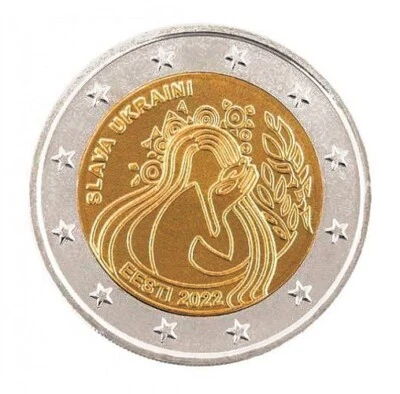 2 Euro Frieden für die Ukraine Estland 2022 - Bild 1 von 2