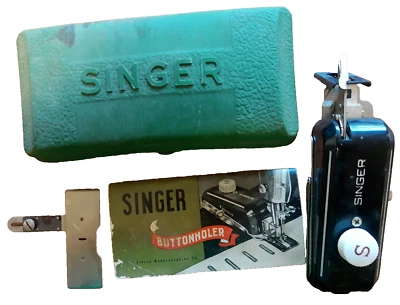 Singer Buttonholer 160506 Lock Stitch Family Sewing Machines Book Templates - Image 1 of 4