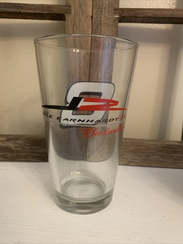 Budweiser Dale Earnhardt Jr. #8 NASCAR Pint Beer Drinking Glass Cup Racing Cover