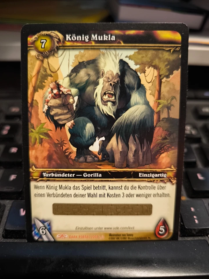 WoW Tcg Loot Card König Mukla - Pet - King Mukla - Bananas - Bild 1 von 1