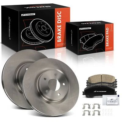 Rotores de disco delanteros y pastillas de freno de cerámica para INFINITI Q50 2014-2022 Q60 17-22 QX50 Foto 1 de 4