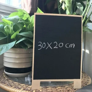Chalkboard Blackboard Wooden Frame Office Notice Menu Sign Small Board 30x20cm - Picture 1 of 6