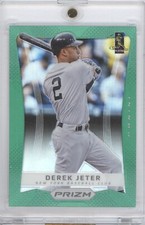 DEREK JETER 2012 PANINI PRIZM BASEBALL #22 GREEN PRIZM SP YANKEES HOF