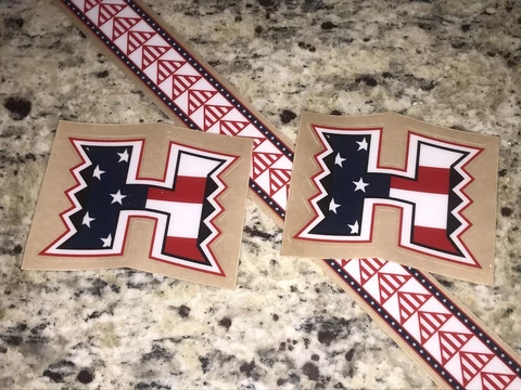 HAWAII WARRIORS Alternate USA Football Helmet Decal FULL (1) Set 3M 20MIL Cover