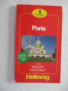 Paris, City Map, Folding Map with Index 1988 edition - Picture 1 of 4