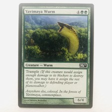 1x x1 Yavimaya Wurm NM MTG M11 Magic The Gathering
