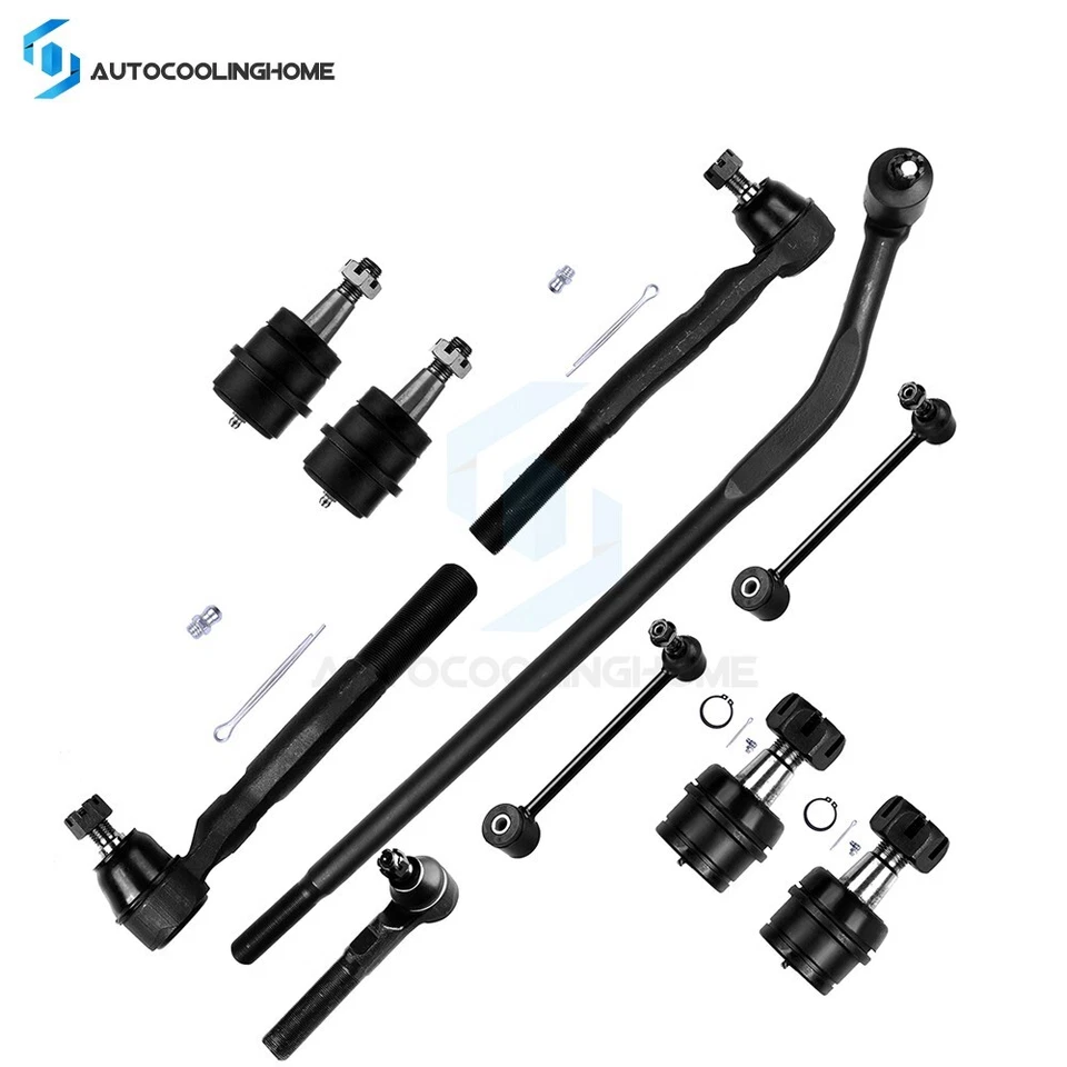 Front Inner Outer Tie Rod Upper Lower Ball Joints for 2007-2017 Jeep Wrangler - Image 1 of 4