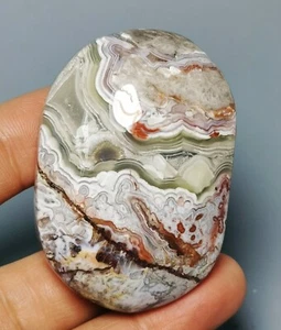 Natural Beautiful Mexican Crazy Lace Agate Geode Crystal Healing Sphere Palm - Picture 1 of 10