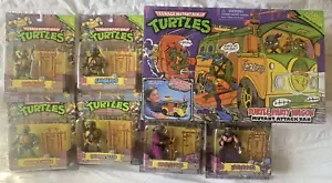 Teenage Mutant Ninja Turtles Original TMNT 25th Anniversary Set +Party Wagon NEW - Picture 1 of 7