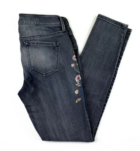 Jessica Simpson Women's Jeans Size 26 Kiss Me Super Skinny Gray Floral Stretch - Bild 1 von 10