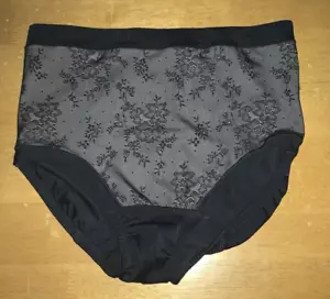 Difícil de Encontrar Nuevo OLGA GS2961P Toner Abdomen Claro Calzoncillo Completo con Encaje L Negro Nuevo sin Etiquetas - Imagen 1 de 3