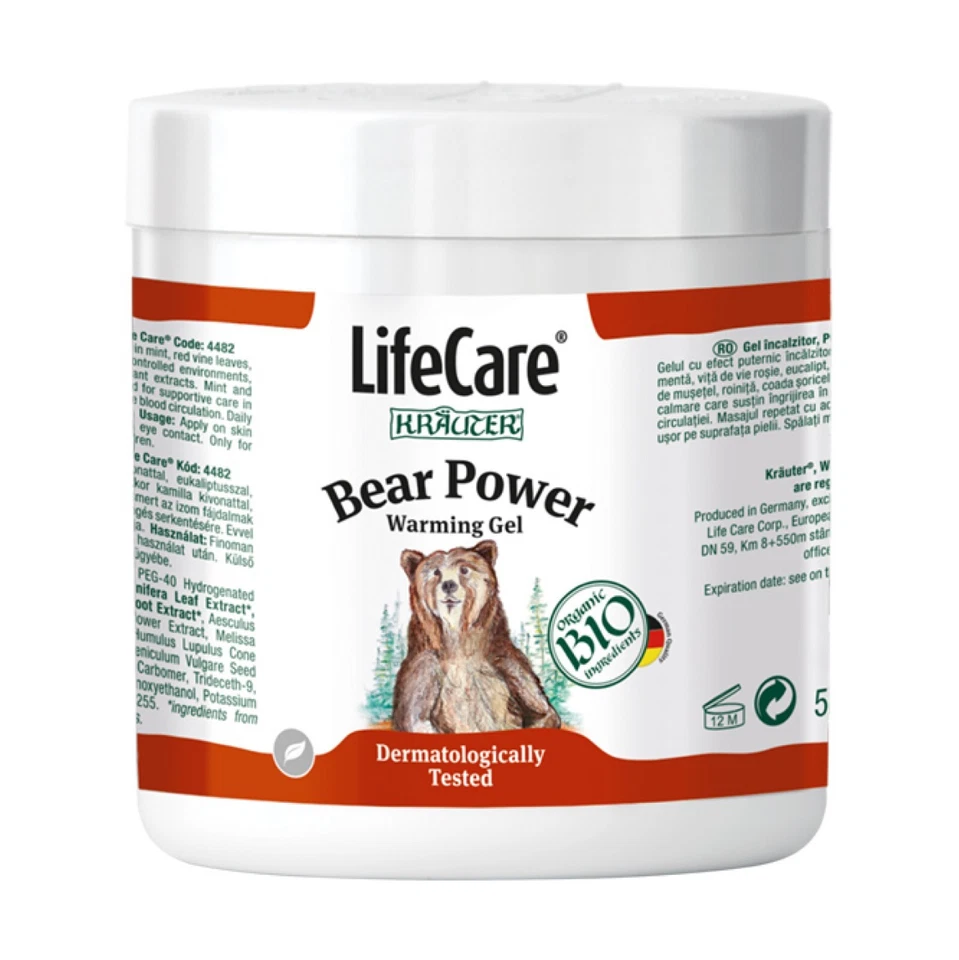 Life Care BIO Kräuter Potere dell’Orso Gel Antireumatico con Erbe - 500ml
