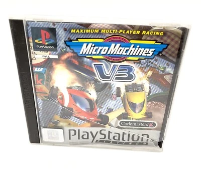 Micro Machines V3 Ps1 Psx Sony PlayStation 1 Pal 🇮🇹Originale Testato Platinum - Photo 1/4