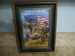 Home of the Free, Because of the Brave Metal Sign NEW 8"x12" Seller is a Vet. - Picture 1 of 3