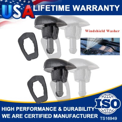 2Pc Adjustable Car Windshield Wiper Nozzle Sprayer Washer Spray Nozzle Sprinkler - Image 1 of 4