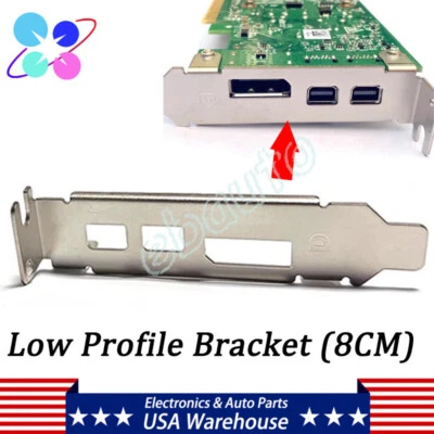 Fit Dell AMD Radeon RX550 RX640 R9J9P 6J78X Graphics Card Low Profile Bracket US - Image 1 of 4