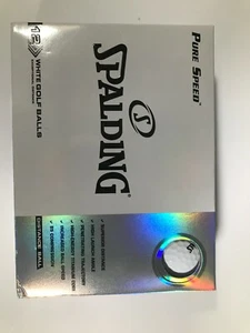 Spalding Pure Speed 12 Ct 85 Compression White Golf Balls Titanium Core NEW - Picture 1 of 5