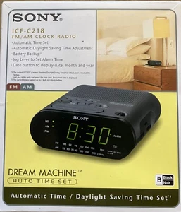 Sony Dream Machine Clock Radio - Black (ICFC218) - Picture 1 of 1