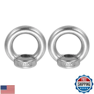 MECCANIXITY 2 Pezzi M14 Dado Occhio Sollevamento Acciaio Inox Forma Anello Fila Femmina - Foto 1 di 5