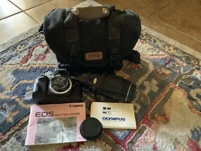 Canon EOS 750 camera and 70-210 mm  Lens read description  - Image 1 of 4