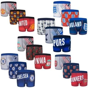 Jungen 3er Pack Fußball Boxershorts Kinder Boxershorts Unterwäsche Alter 6-12 Jahre - Bild 1 von 7