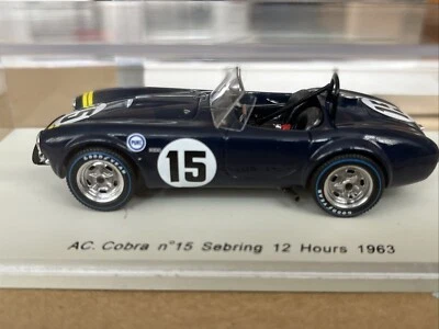 AC COBRA #15 SEBRING 12 HORAS 1963 P HILL 1/43 MODELO DE COCHE DE RESINA POR SPARK S1179 Foto 1 de 4