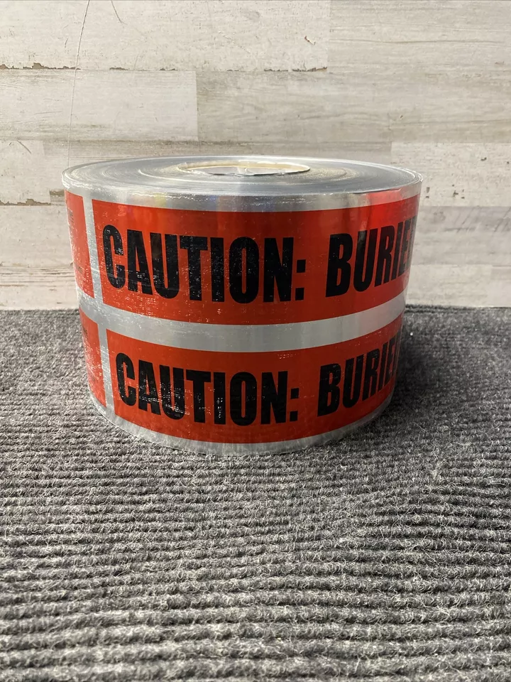 Detectable Tape 6" x 1000' CAUTION BURIED ELECTRIC LINE BELOW - ELECTRO TAPE - Image 1 of 4