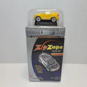 Zip Zaps Radio Shack Micro RC Ford Mustang SVT Cobra Yellow 1:64 - Picture 1 of 6
