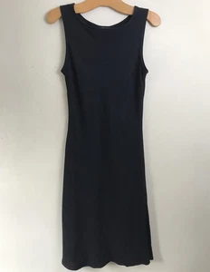 Marilyn Anselm Hobbs Black slip dress 12 Flare hem Sleeveless Evening Party LBD - Picture 1 of 7