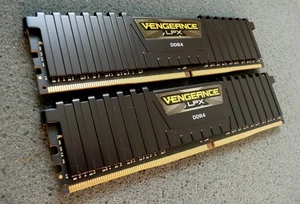 Corsair Vengeance LPX DDR4 32GB (16GB x2), 3000MHz PC memory. Fully working - Picture 1 of 9