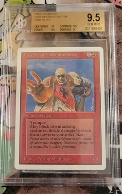 Mtg TWO-HEADED GIANT OF FORIYS BGS 9.5 Unlimited Reserve List - Image 1 of 2