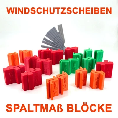Spaltmaßblöcke Set 44tlg + Fühlerlehre Windschutzscheibe Autoglas Spaltmaß PRO - Bild 1 von 4