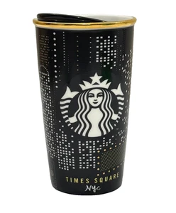 Vaso de viaje de cerámica Starbucks Times Square NYC Broadway 12 oz edición limitada - Imagen 1 de 24