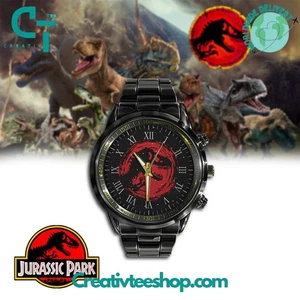 Jurassic Park Edelstahl Uhr - Bild 1 von 4