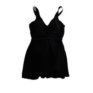 Vestido de Natación de Colección Miraclesuit Plus 18W con Falda de Una Pieza Suave Copa Envolvente Negro - Imagen 1 de 2