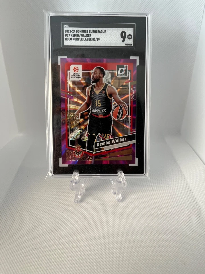 Laser roxo holográfico 2023-24 Panini Donruss EuroLeague - Kemba Walker #27 /99 - Imagem 1 de 2